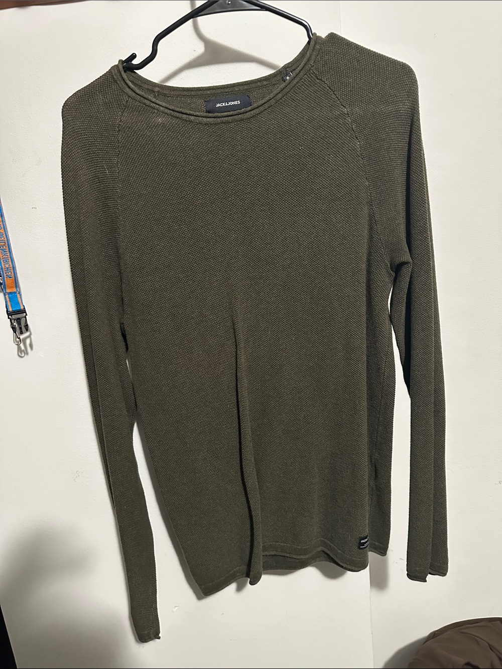 Jack & Jones Olive Crewneck Knit Sweater